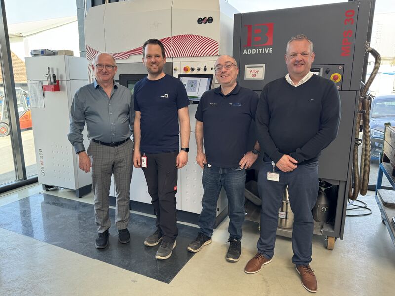 Members of the ASTM International and KSB teams during a pilot audit under the AM Certification Program